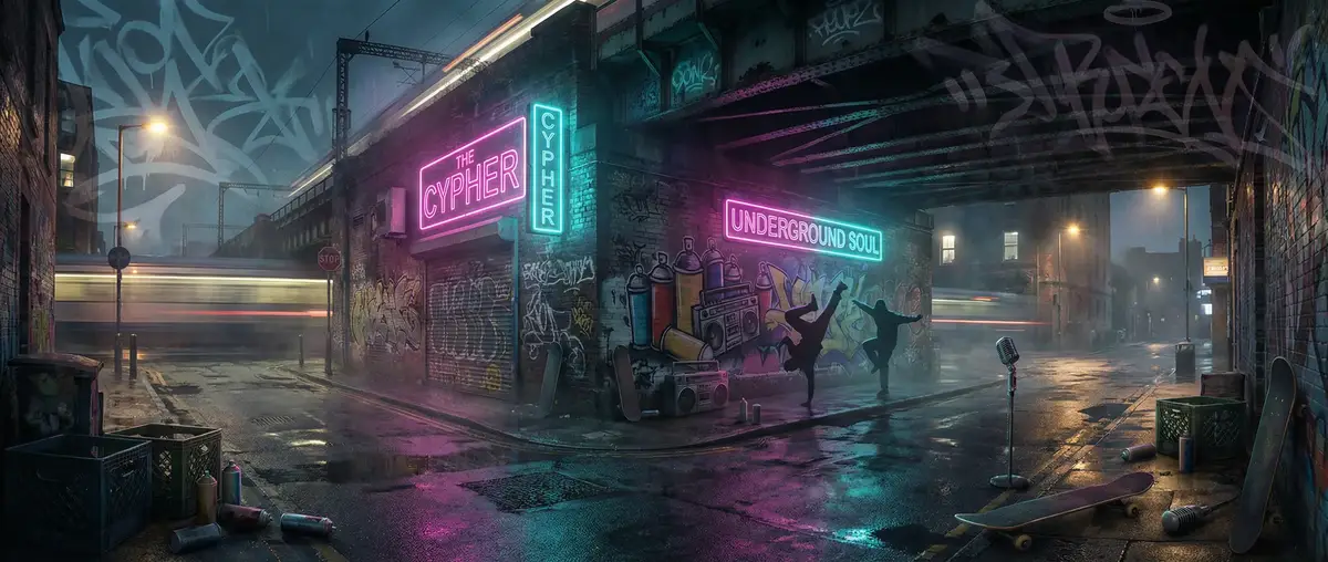 抖音风反差 - 城市街头文化夜景